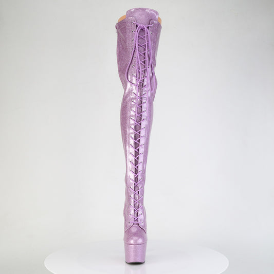 【PLEASER】ADORE-3020GP プラットフォームシューズ Lilac Glitter Pat/M【取寄】