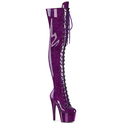 【PLEASER】ADORE-3020GP シューズ Purple Glitter Pat/M【取寄】