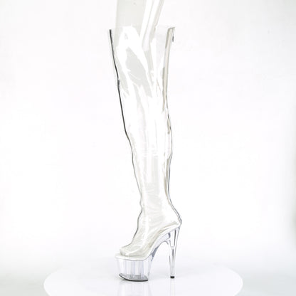 【PLEASER】ADORE-3021 シューズ Clr TPU-Slv Metallic/Clr【取寄】
