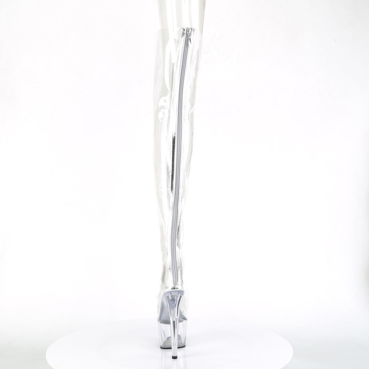 【PLEASER】ADORE-3021 シューズ Clr TPU-Slv Metallic/Clr【取寄】