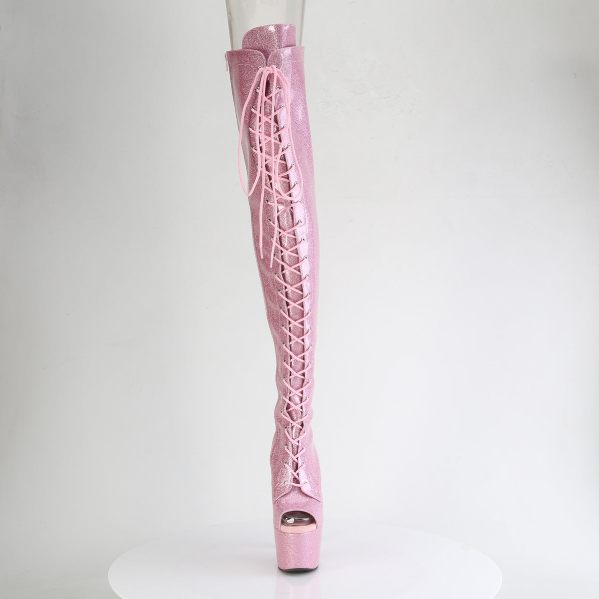 【PLEASER】ADORE-3021GP シューズ B. Pink Glitter Pat/M【取寄】