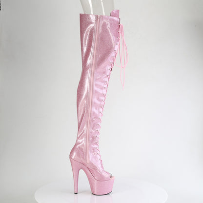【PLEASER】ADORE-3021GP シューズ B. Pink Glitter Pat/M【取寄】