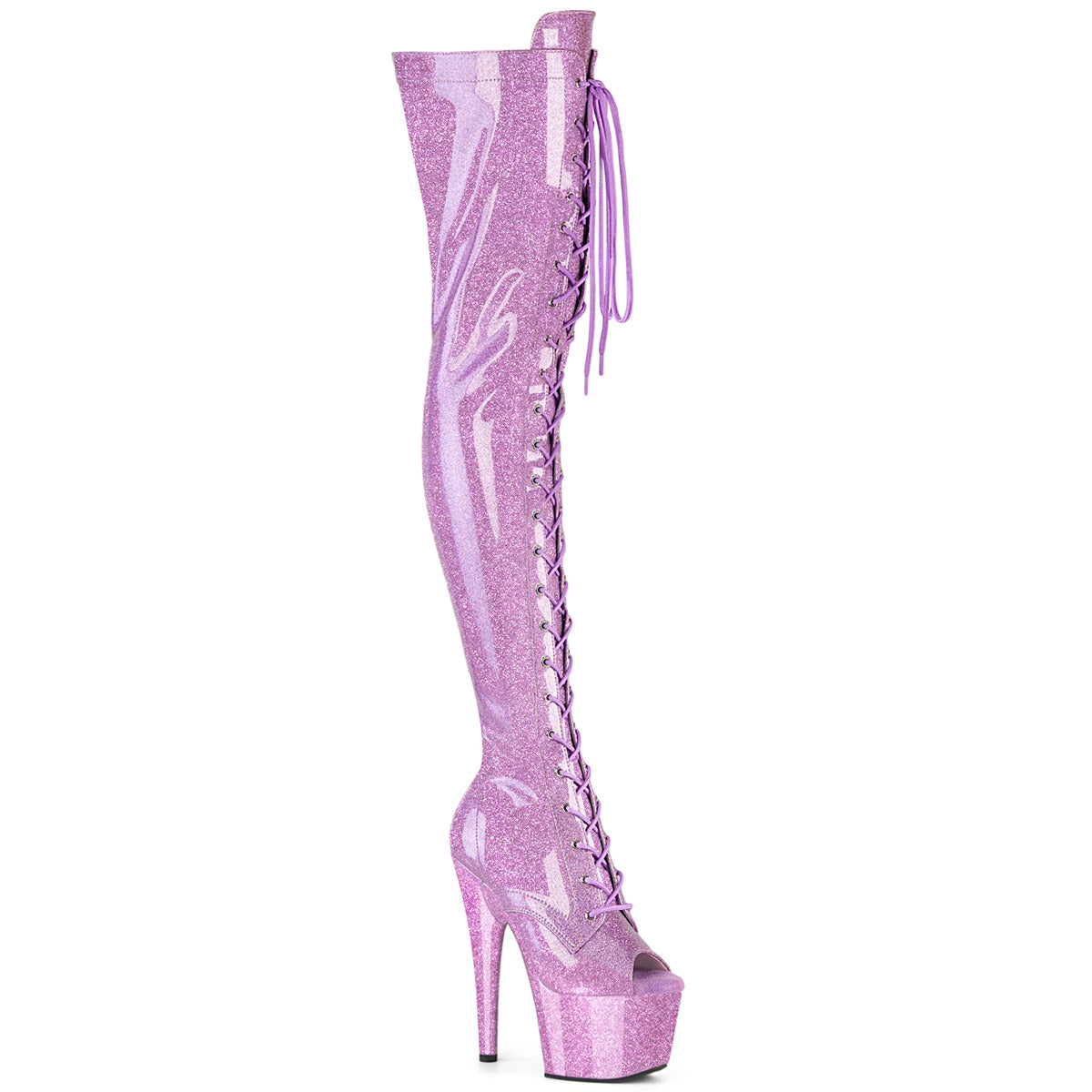 【PLEASER】ADORE-3021GP シューズ Lilac Glitter Pat/M【取寄】