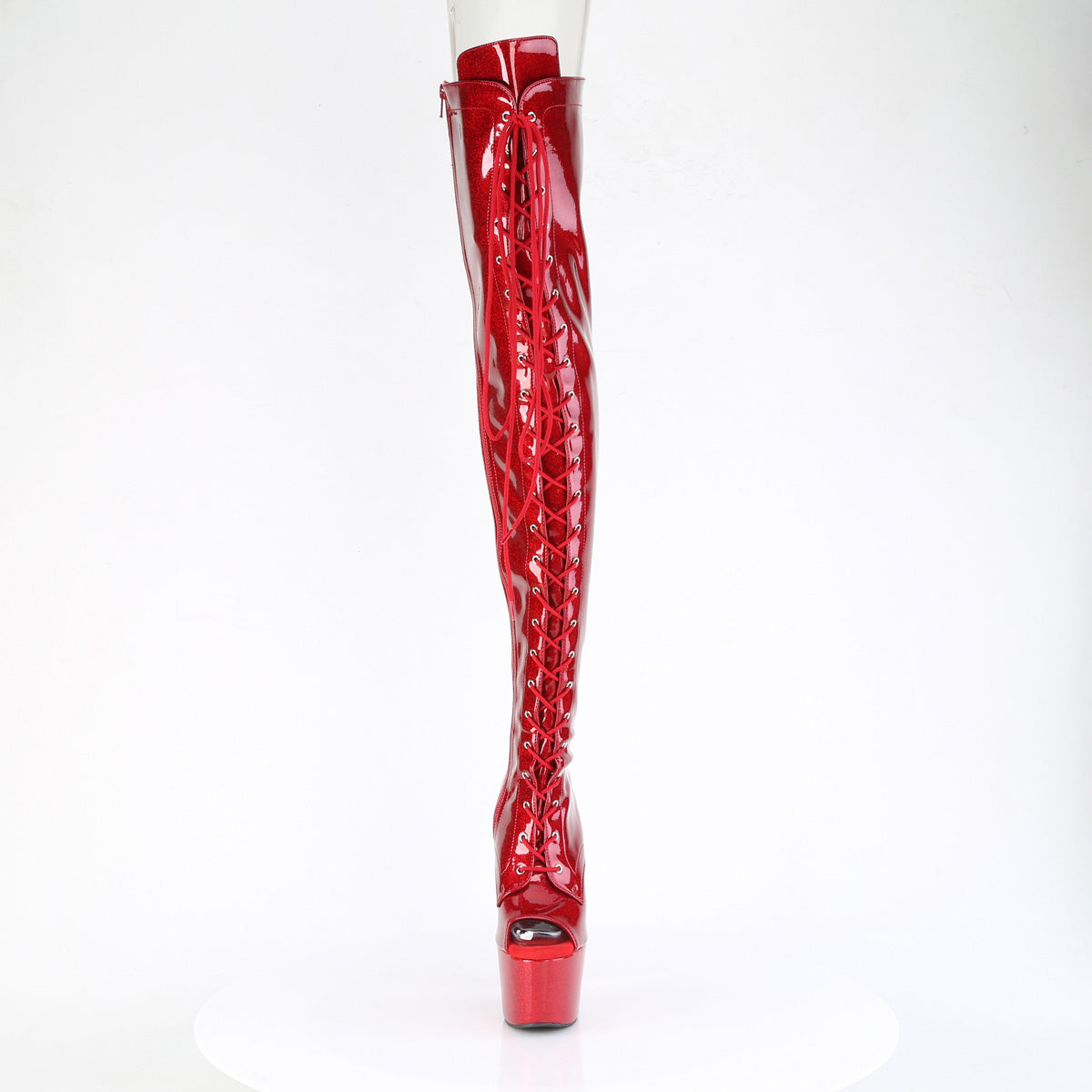 【PLEASER】ADORE-3021GP シューズ Red Glitter Pat/M【取寄】