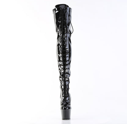 【PLEASER】ADORE-3023 シューズ Blk Str Pat/Blk【取寄】
