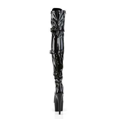 【PLEASER】ADORE-3028 シューズ Blk Str Pat/Blk【取寄】