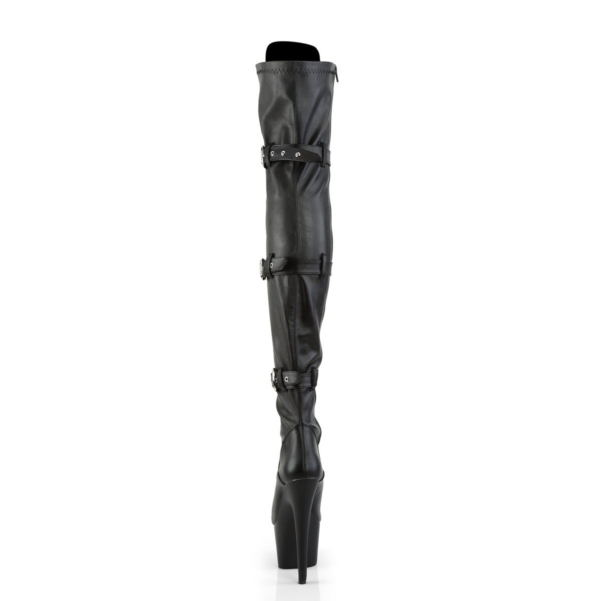 【PLEASER】ADORE-3028 シューズ Blk Str Faux Leather/Blk Matte【取寄】