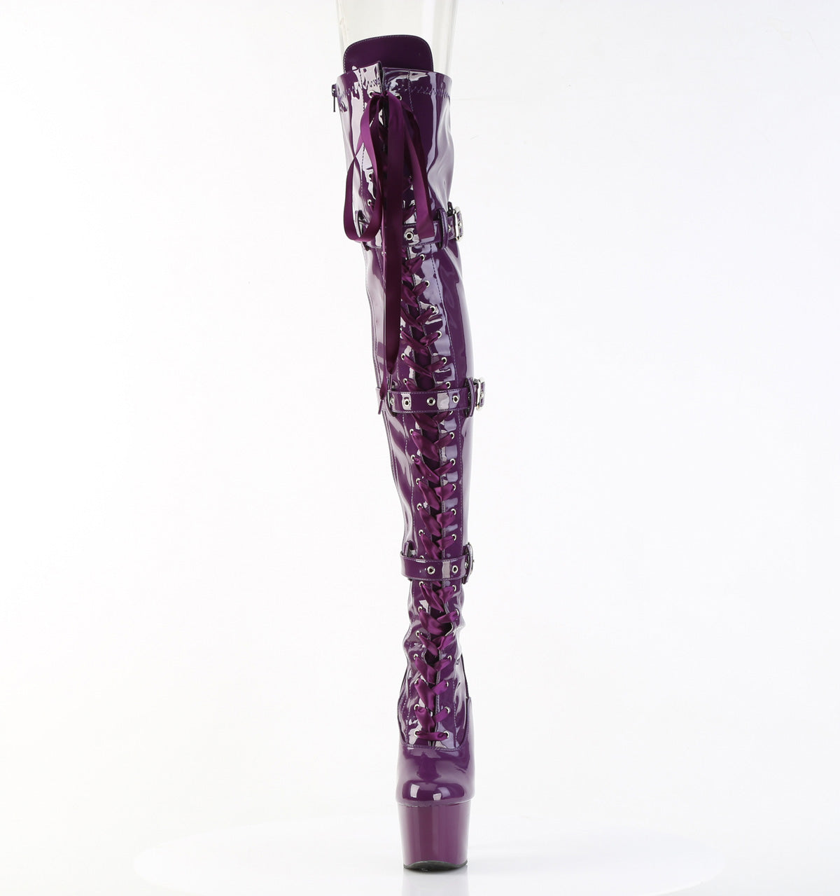 【PLEASER】ADORE-3028 シューズ Purple Str. Pat/Purple【取寄】