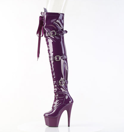 【PLEASER】ADORE-3028 シューズ Purple Str. Pat/Purple【取寄】