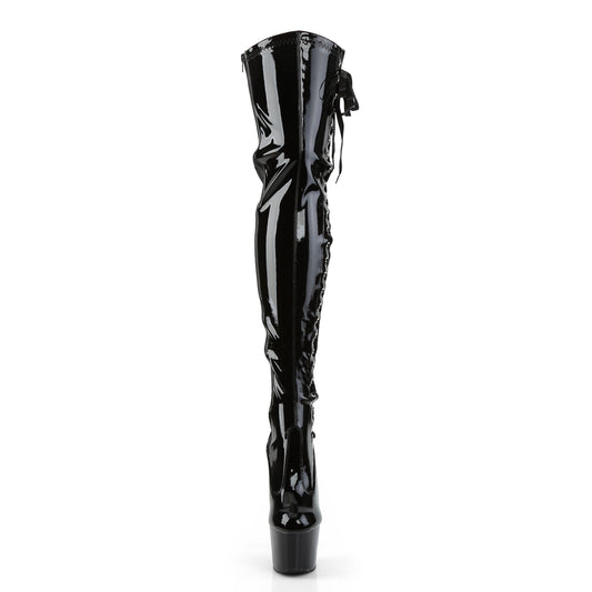 【PLEASER】ADORE-3050 プラットフォームシューズ Blk Str Pat/Blk【取寄】