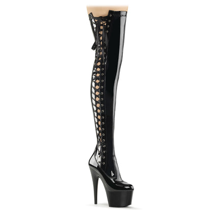 【PLEASER】ADORE-3050 シューズ Blk Str Pat/Blk【取寄】