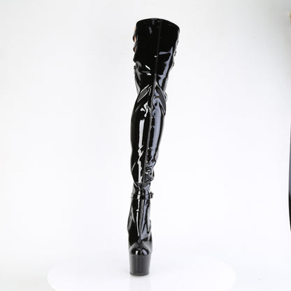 【PLEASER】ADORE-3055 シューズ Blk Str. Pat/Blk【取寄】