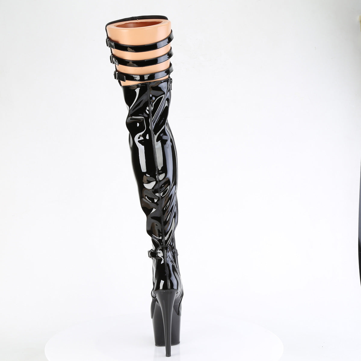 【PLEASER】ADORE-3055 シューズ Blk Str. Pat/Blk【取寄】