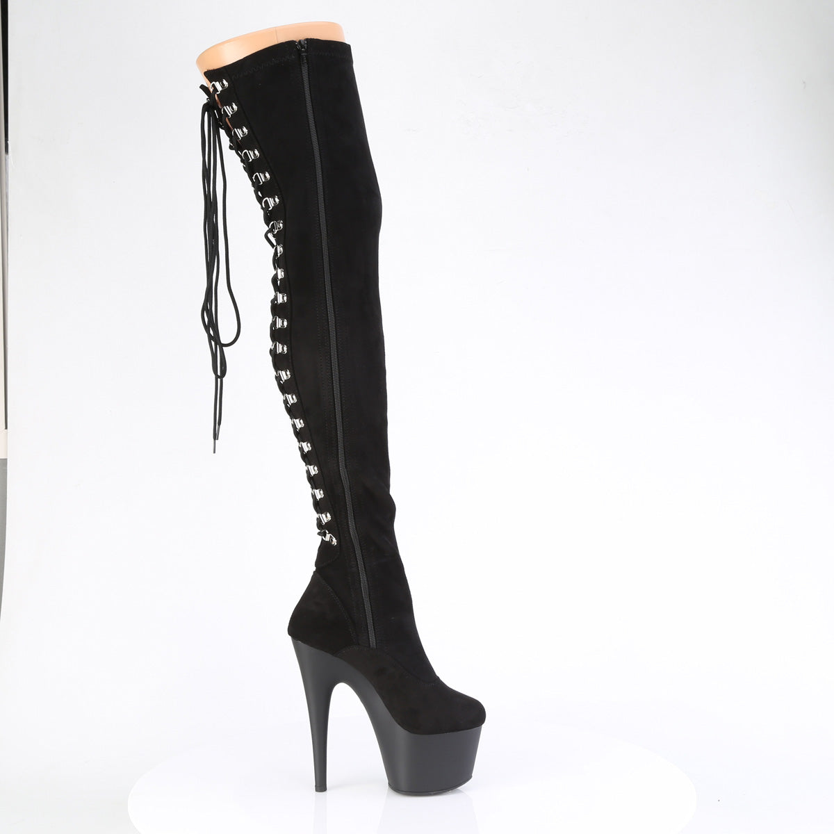 【PLEASER】ADORE-3063 シューズ Blk Str Microfiber/Blk Matte【取寄】