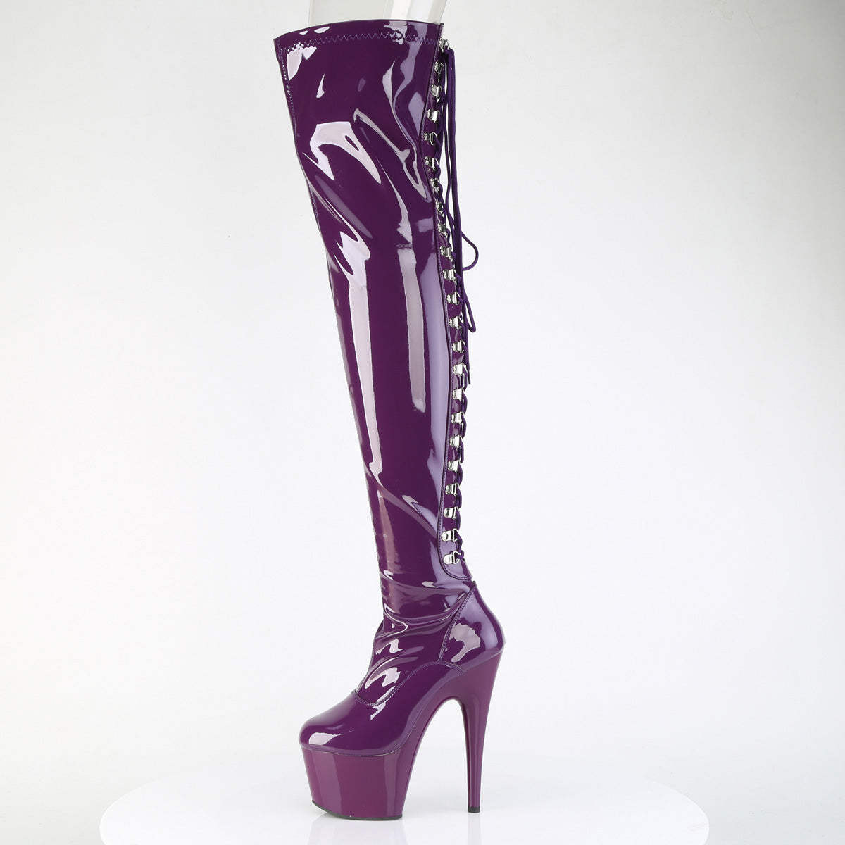 【PLEASER】ADORE-3063 シューズ Purple Str. Pat/Purple【取寄】