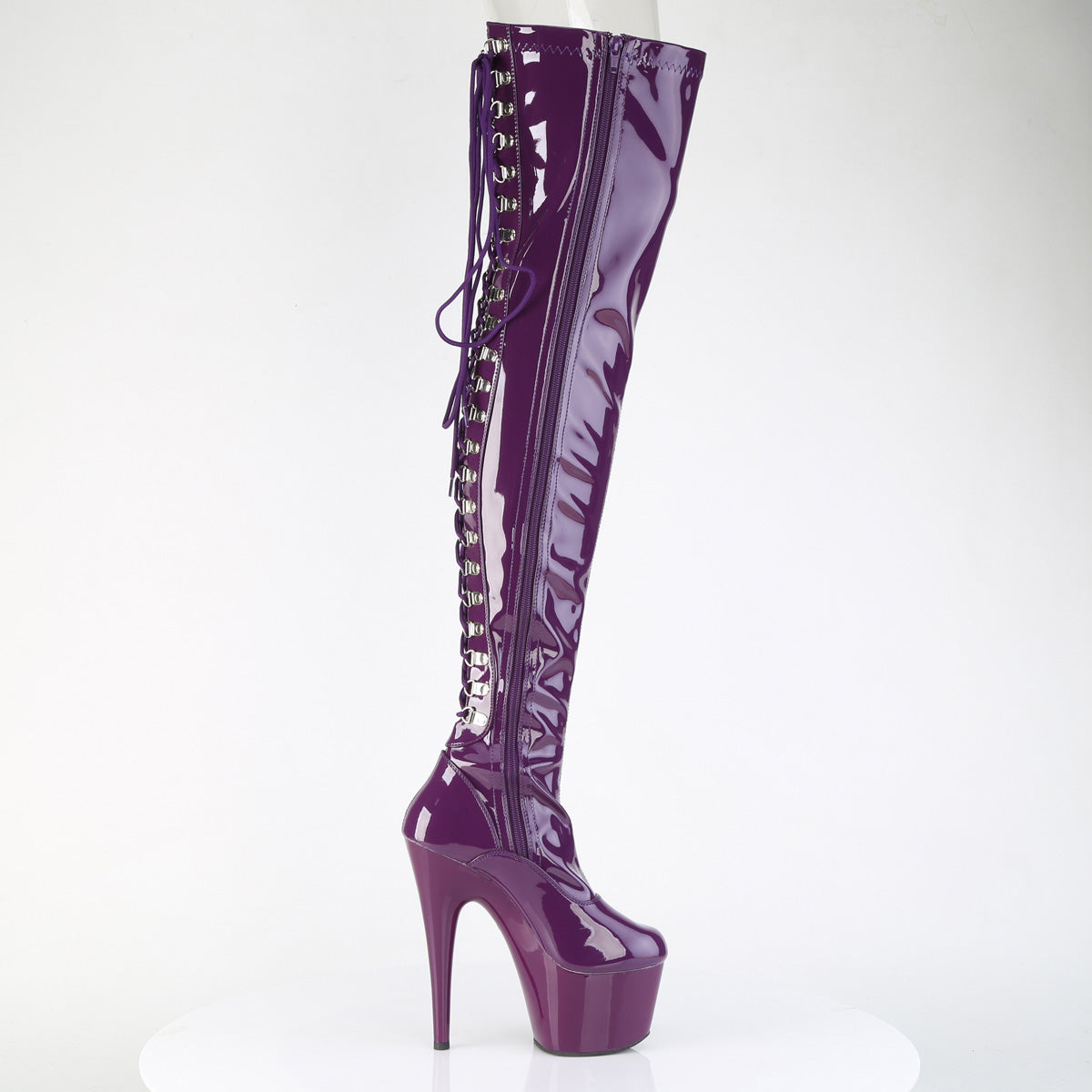 【PLEASER】ADORE-3063 シューズ Purple Str. Pat/Purple【取寄】