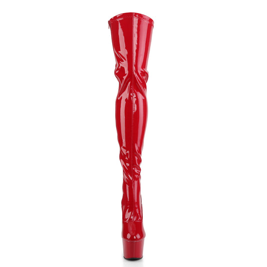 【PLEASER】ADORE-3063 プラットフォームシューズ Red Str Pat/Red【取寄】