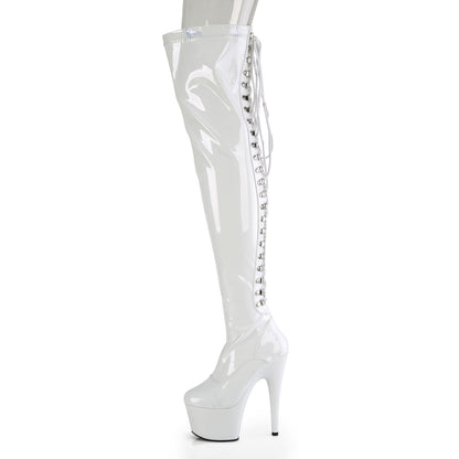 【PLEASER】ADORE-3063 シューズ Wht Str Pat/Wht【取寄】