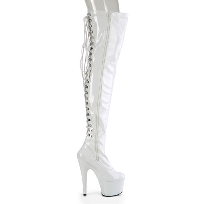 【PLEASER】ADORE-3063 シューズ Wht Str Pat/Wht【取寄】