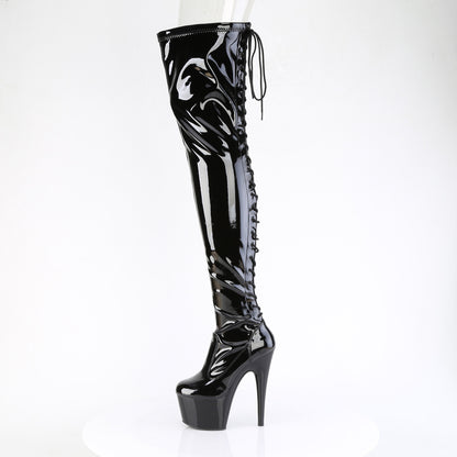 【PLEASER】ADORE-3850 シューズ Blk Str. Pat/Blk【取寄】