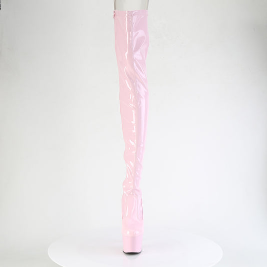 【PLEASER】ADORE-3850 プラットフォームシューズ B. Pink Str. Pat/B. Pink【取寄】