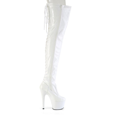 【PLEASER】ADORE-3850 シューズ Wht Str. Pat/Wht【取寄】