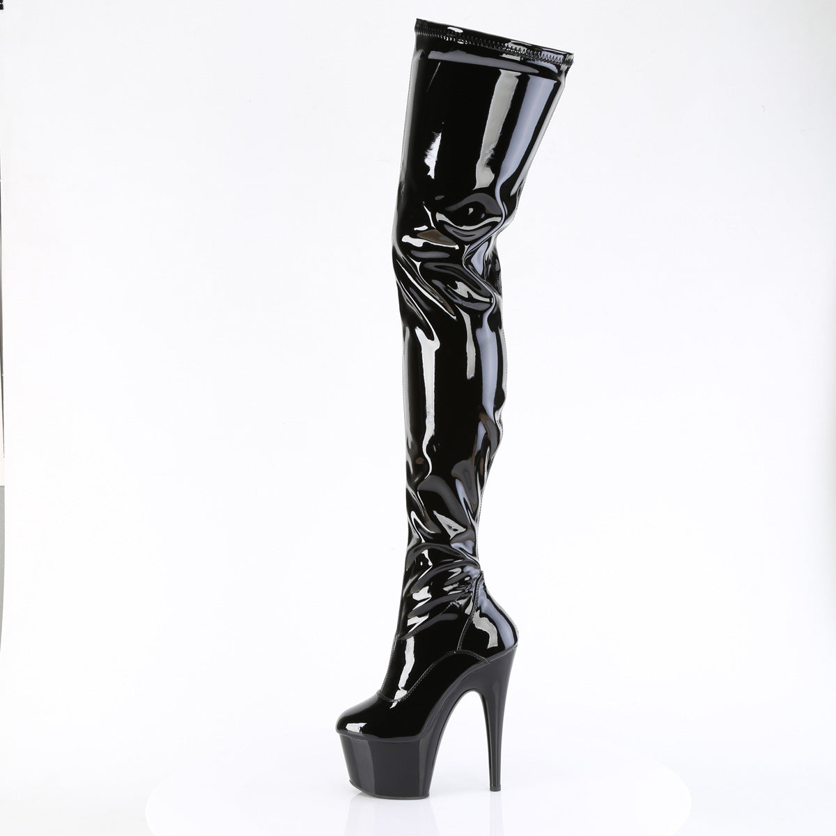 【PLEASER】ADORE-4000 シューズ Blk Str. Pat/Blk【取寄】