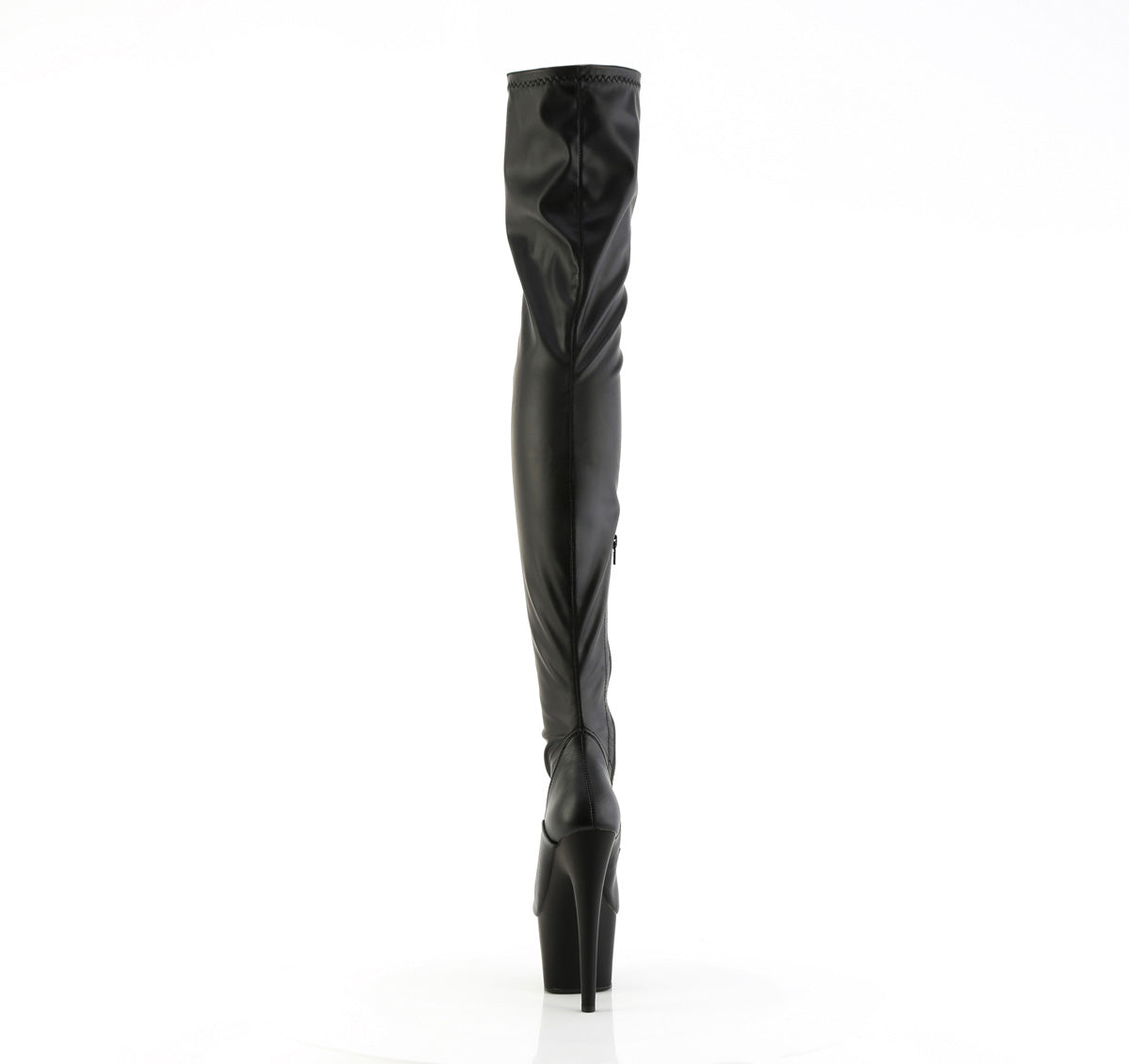 【PLEASER】ADORE-4000 シューズ Blk Str. Faux Leather/Blk Matte【取寄】