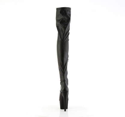 【PLEASER】ADORE-4000 シューズ Blk Str. Faux Leather/Blk Matte【取寄】