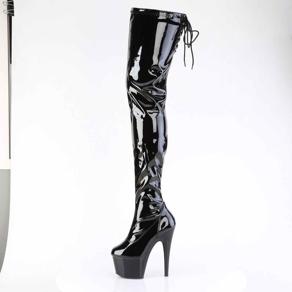 【PLEASER】ADORE-4000SLT シューズ Blk Str Pat/Blk【取寄】