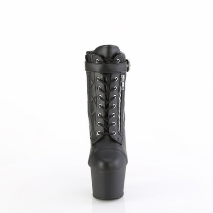 【PLEASER】ADORE-700-05 シューズ Blk Faux Leather/Blk Matte【取寄】