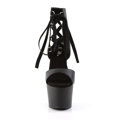 【PLEASER】ADORE-700-14 シューズ Blk Faux Leather/Blk Matte【取寄】