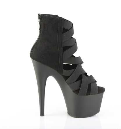 【PLEASER】ADORE-700-24 シューズ Blk Elastic Band-Microfiber/Blk Matte【取寄】