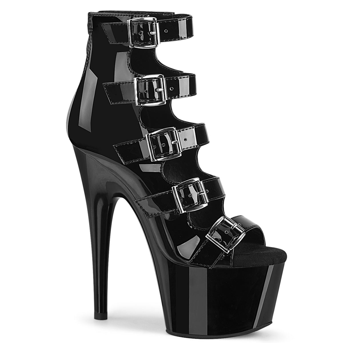 【PLEASER】ADORE-700-33 シューズ Blk Pat/Blk【取寄】