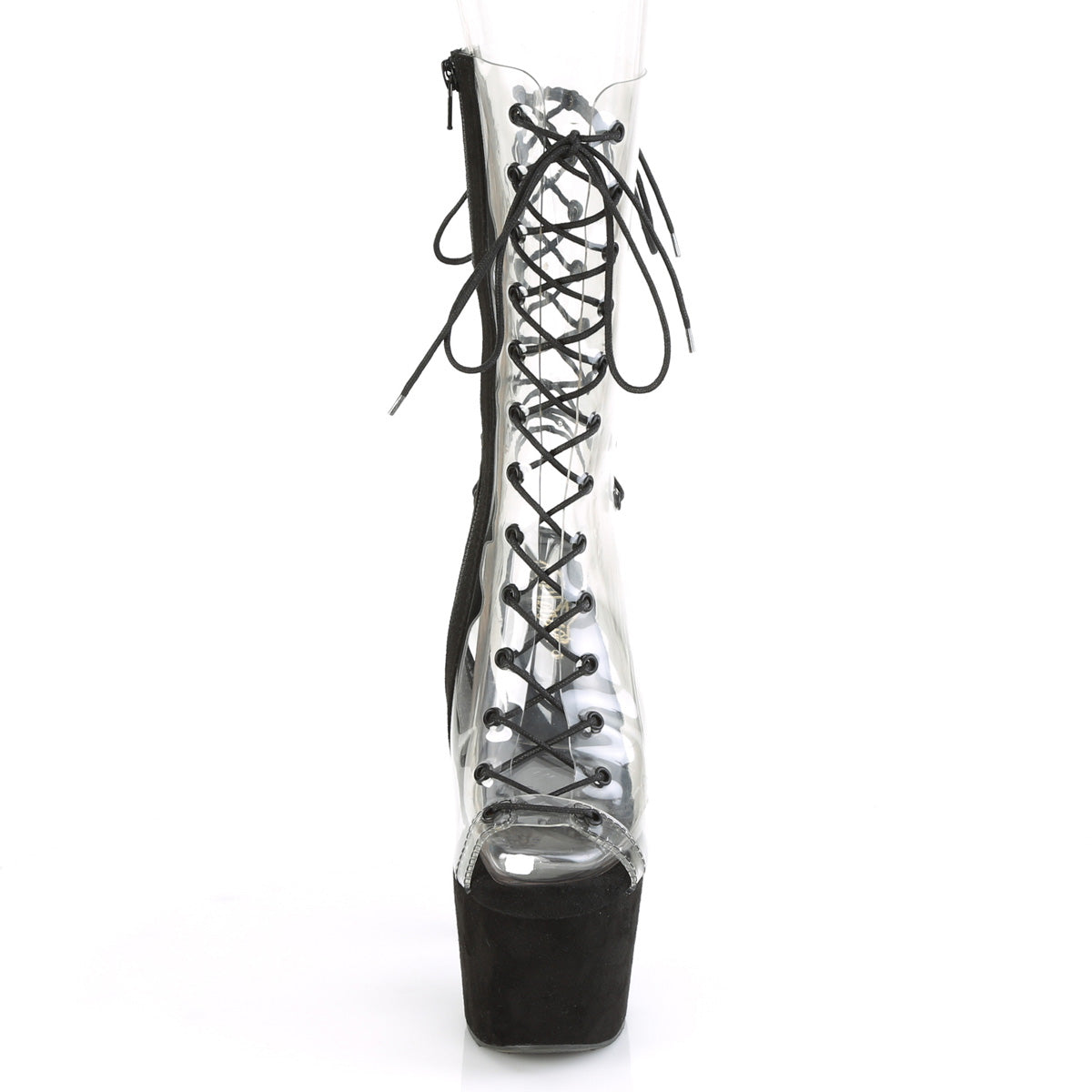 【PLEASER】ADORE-700-60FS シューズ Clr/Blk Faux Suede【取寄】