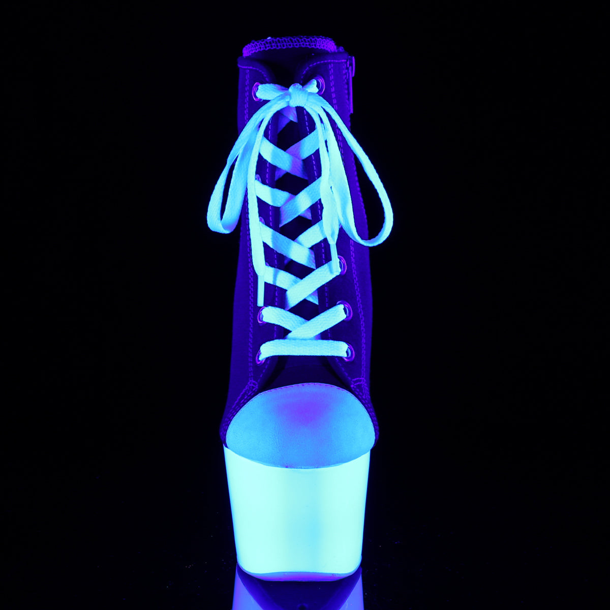 【PLEASER】ADORE-700SK-02 シューズ Red Canvas/Neon White【取寄】