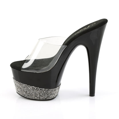 【PLEASER】ADORE-701-3 シューズ Clr/Blk-Pewter RS【取寄】
