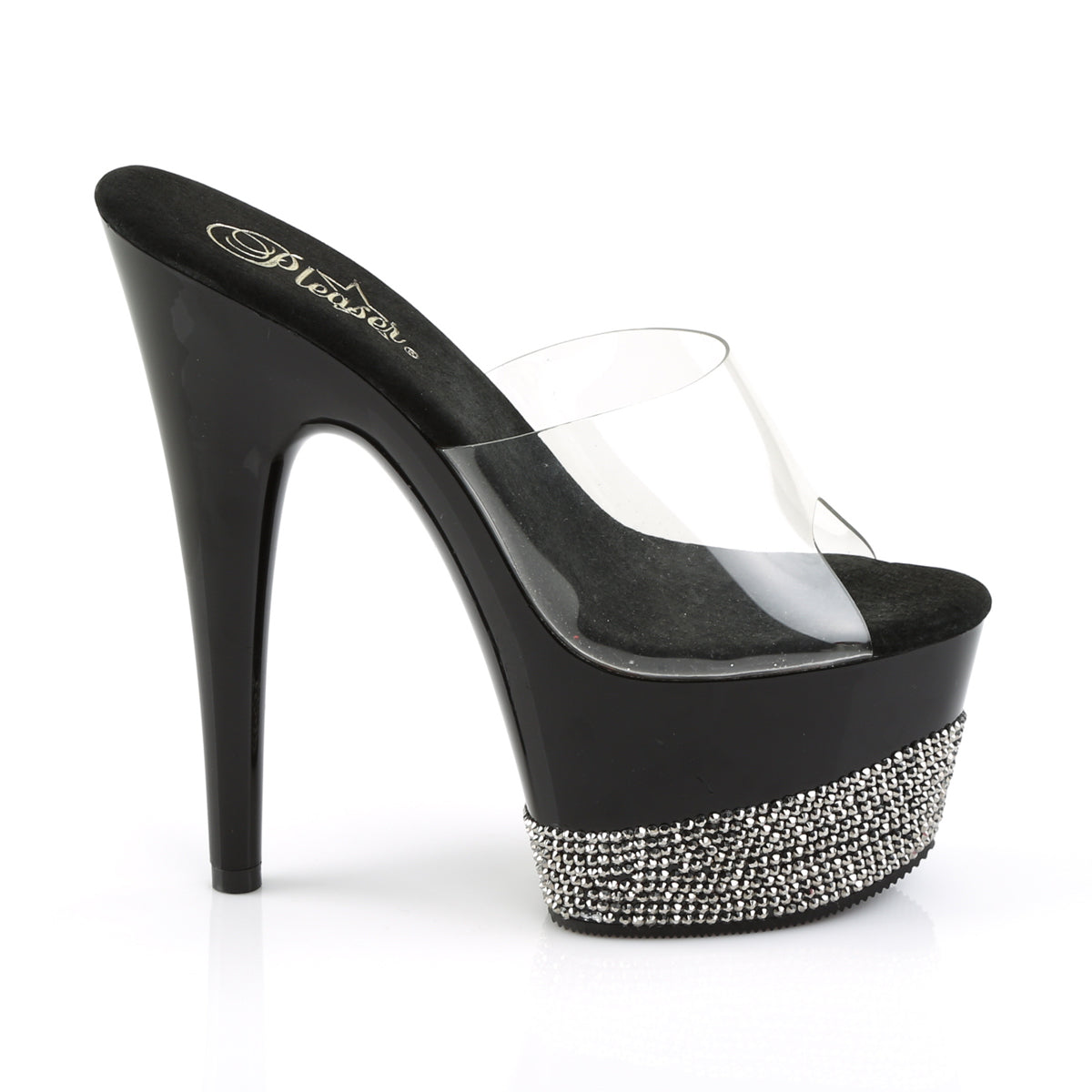 【PLEASER】ADORE-701-3 シューズ Clr/Blk-Pewter RS【取寄】