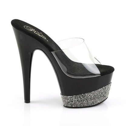 【PLEASER】ADORE-701-3 シューズ Clr/Blk-Pewter RS【取寄】