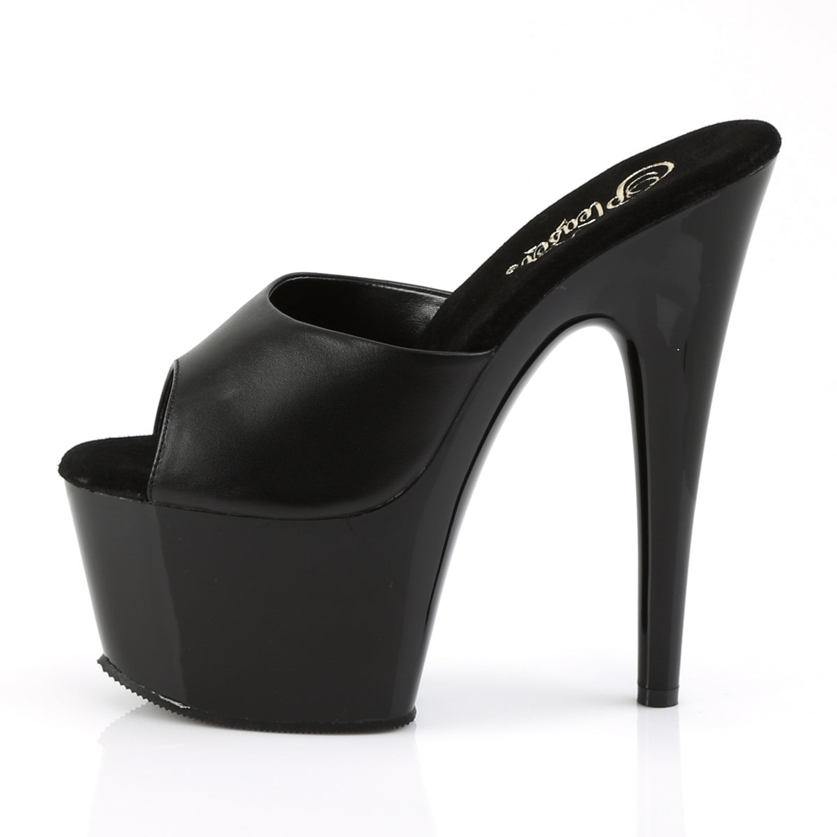 【PLEASER】ADORE-701 シューズ Blk Leather/ Blk【取寄】