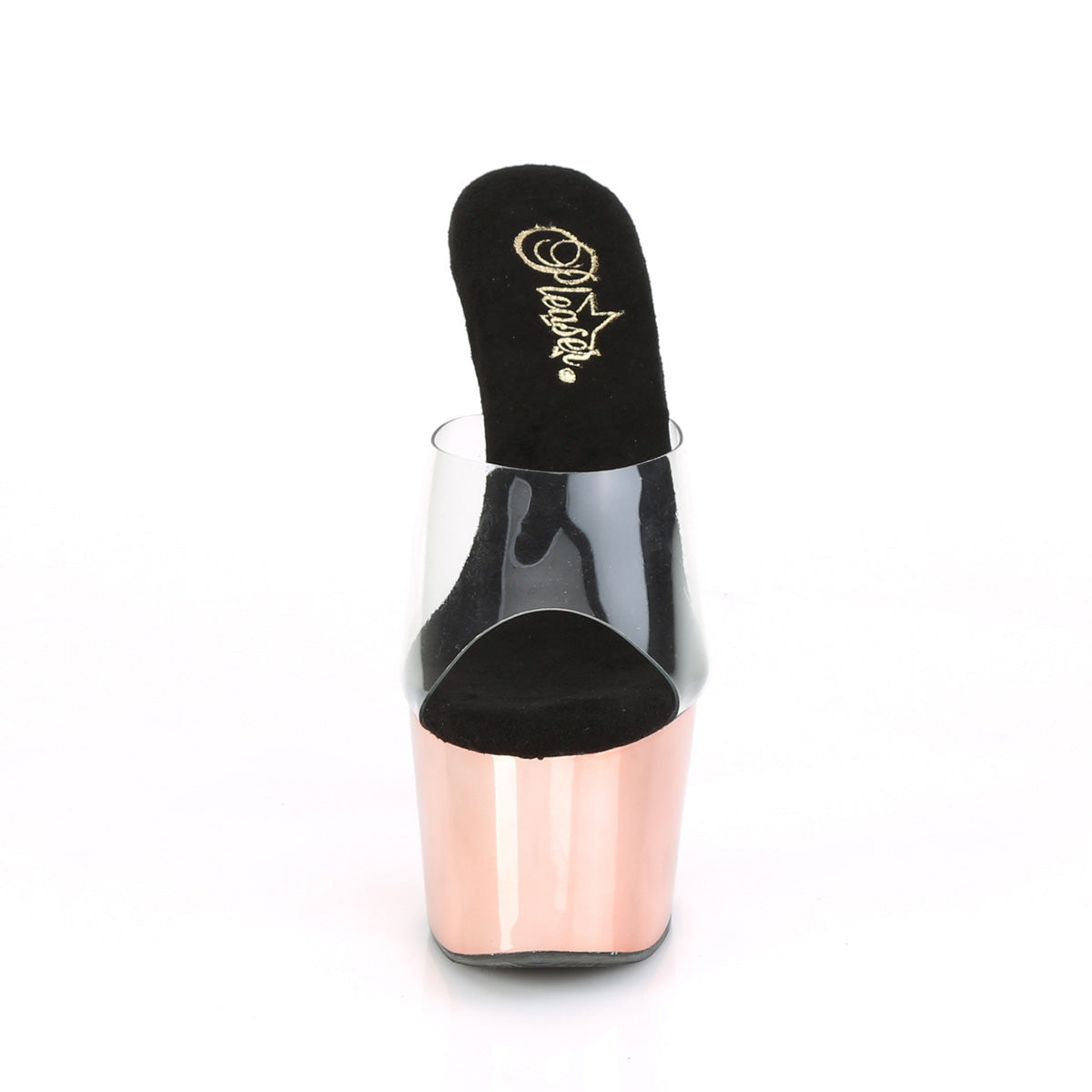 【PLEASER】ADORE-701 シューズ Clr/Rose Gold Chrome【取寄】