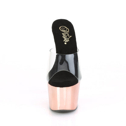 【PLEASER】ADORE-701 シューズ Clr/Rose Gold Chrome【取寄】