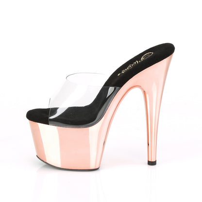 【PLEASER】ADORE-701 シューズ Clr/Rose Gold Chrome【取寄】