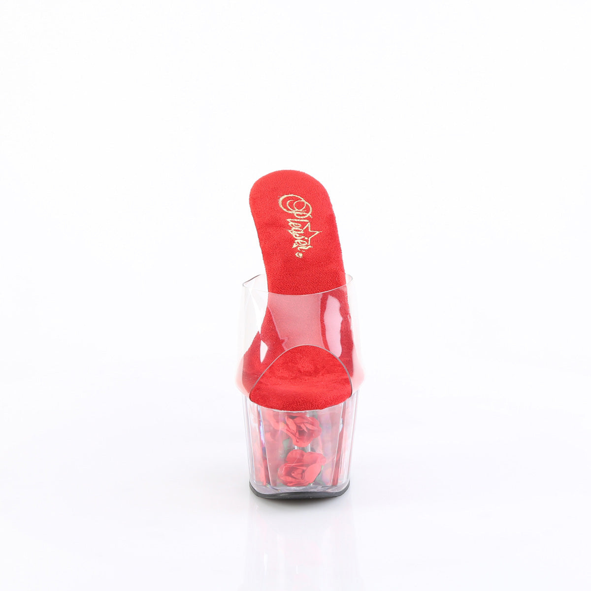 【PLEASER】ADORE-701FL シューズ Clr/Red Flowers【取寄】