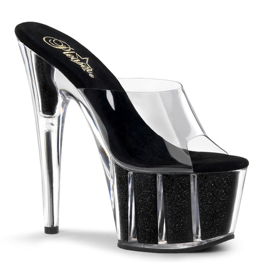 【PLEASER】ADORE-701G プラットフォームシューズ Clr/Blk Gltr【取寄】