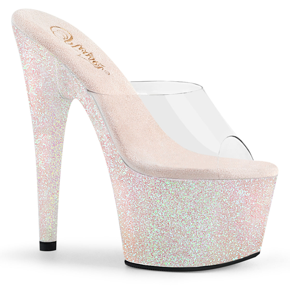 【PLEASER】ADORE-701HMG シューズ Clr/Opal Multi Mini Glitter【取寄】