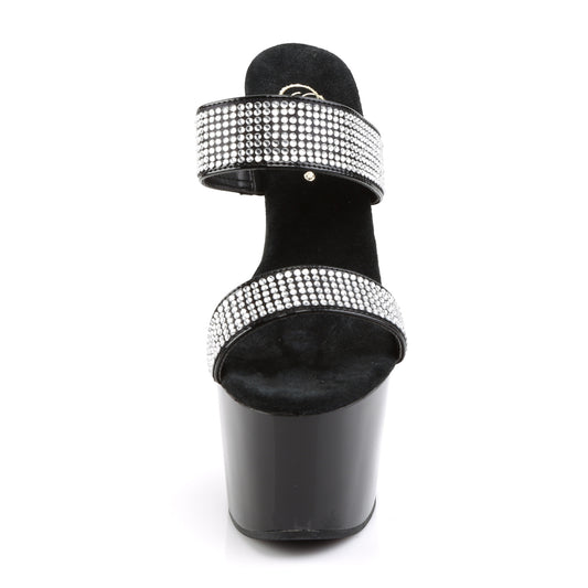 【PLEASER】ADORE-702-2 プラットフォームシューズ Blk/Blk【取寄】