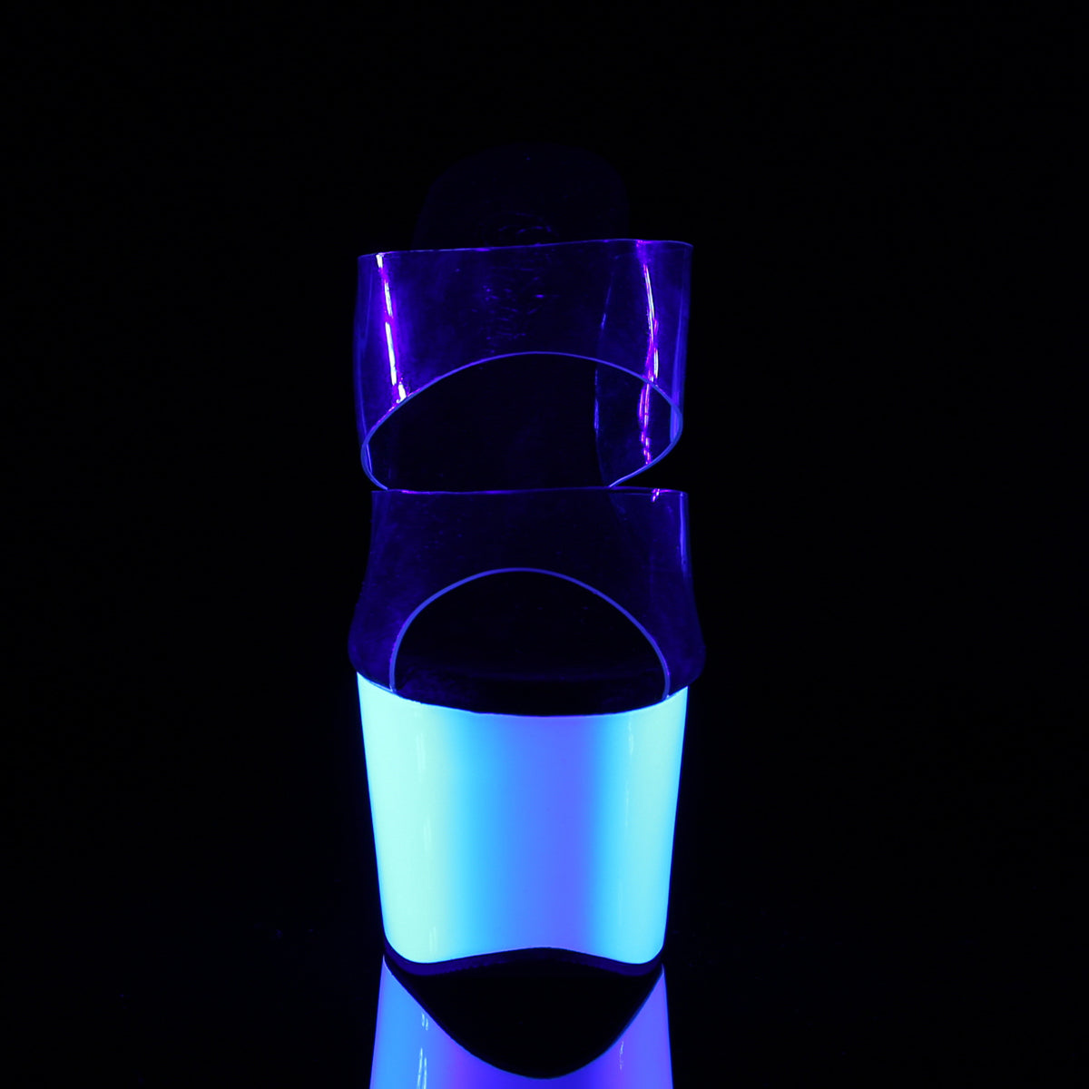 【PLEASER】ADORE-702UV シューズ Clr/Neon Wht【取寄】