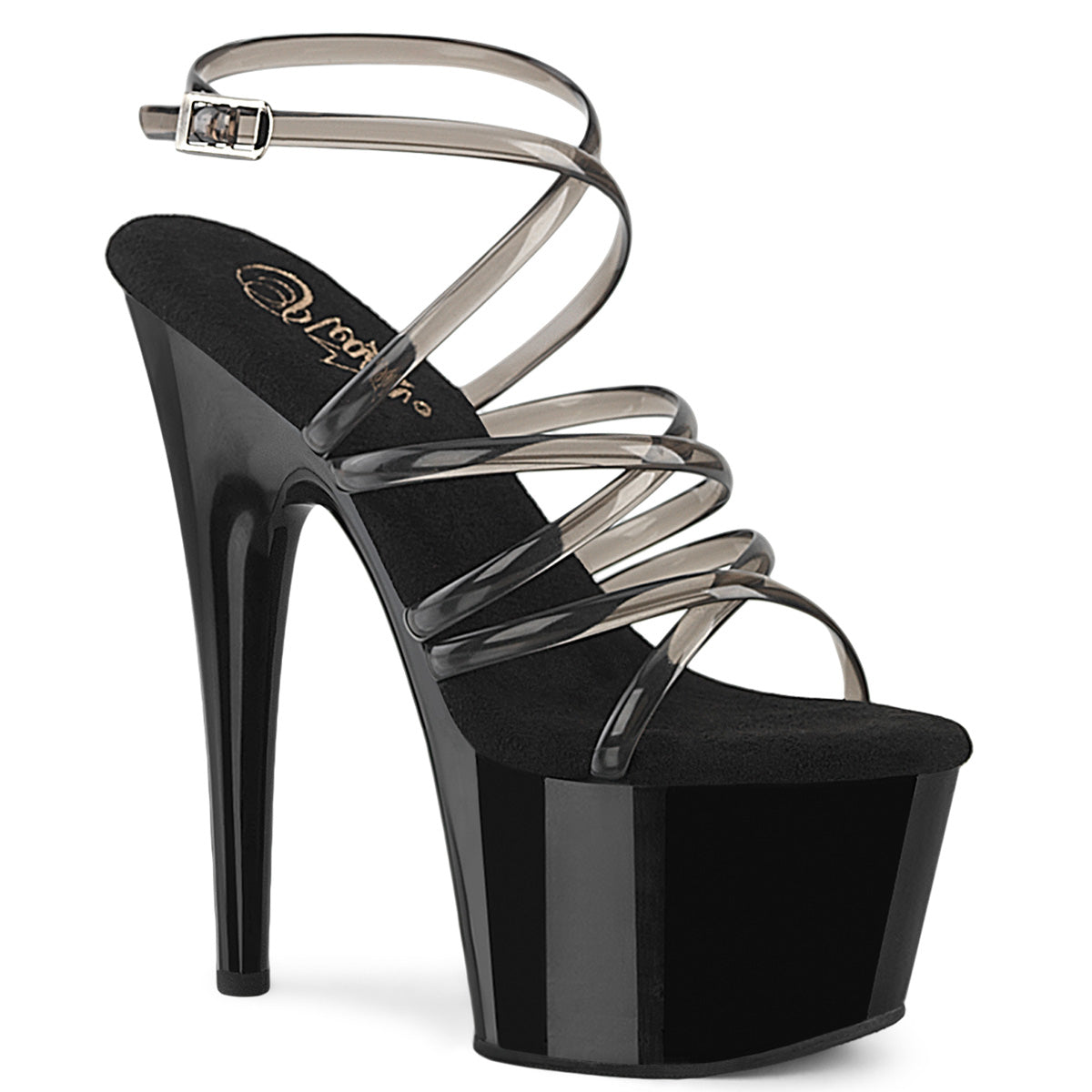 【PLEASER】ADORE-706 シューズ Smoke/Blk【取寄】