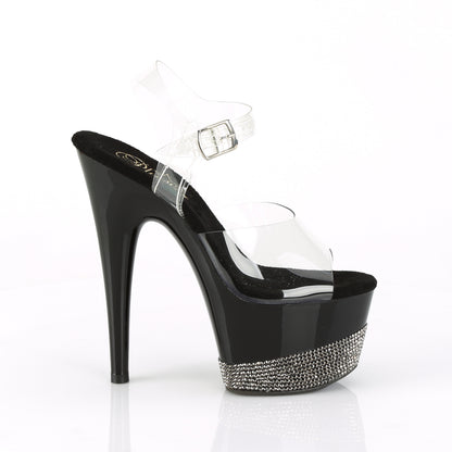【PLEASER】ADORE-708-3 シューズ Clr/Blk-Pewter RS【取寄】